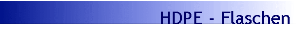 HDPE - Flaschen