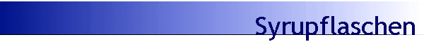 Syrupflaschen
